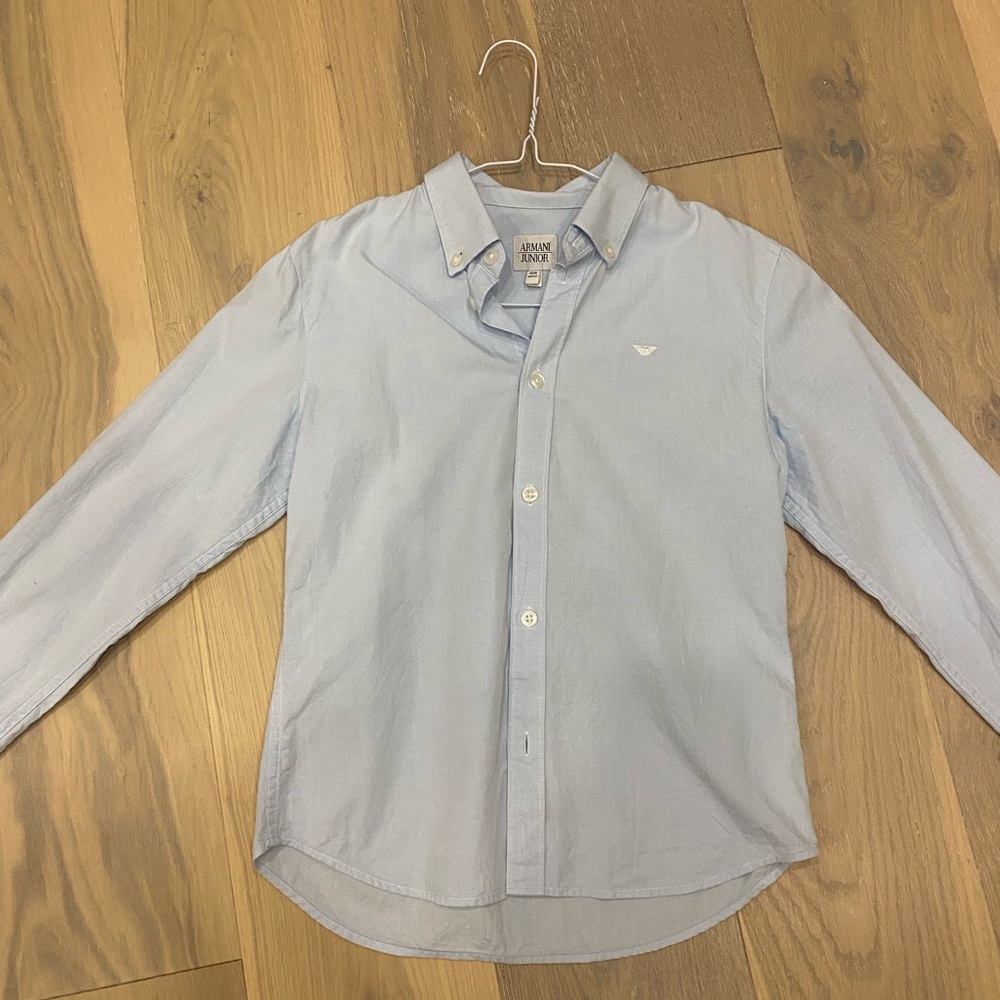 Armani Junior Light Blue Casual Shirt